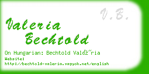 valeria bechtold business card